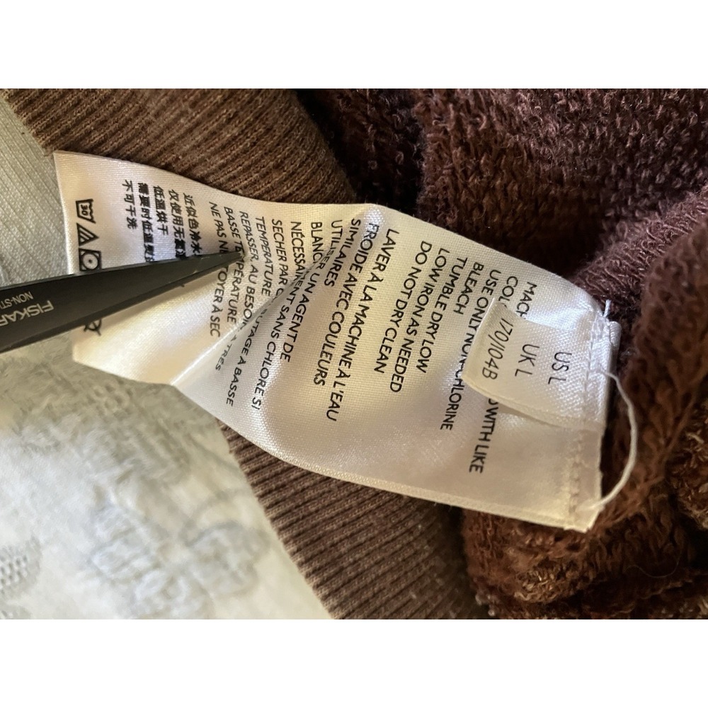 Free People Oversized Sweatshirt In Brown Women's Sz Large - Picture 4 of 7